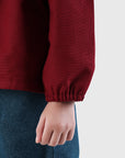 Hooded Gathered Jacket