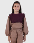 Ruffle Cape Top