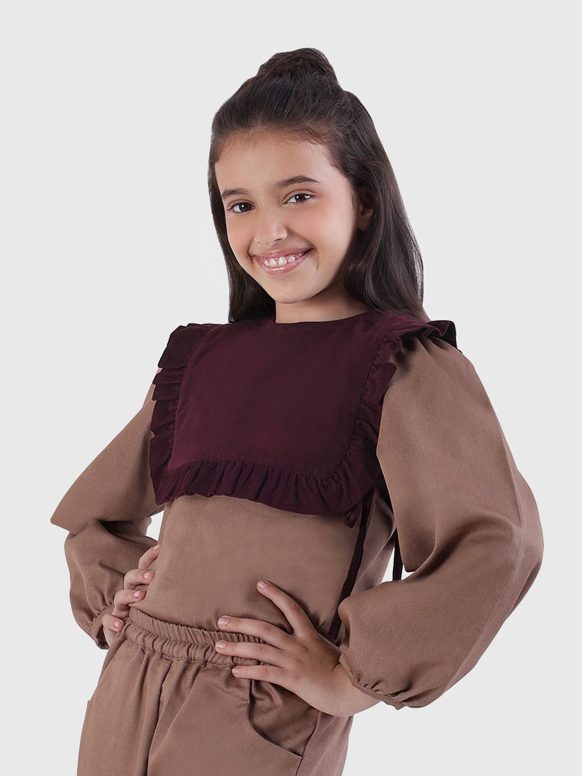 Ruffle Cape Top