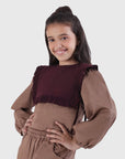 Ruffle Cape Top