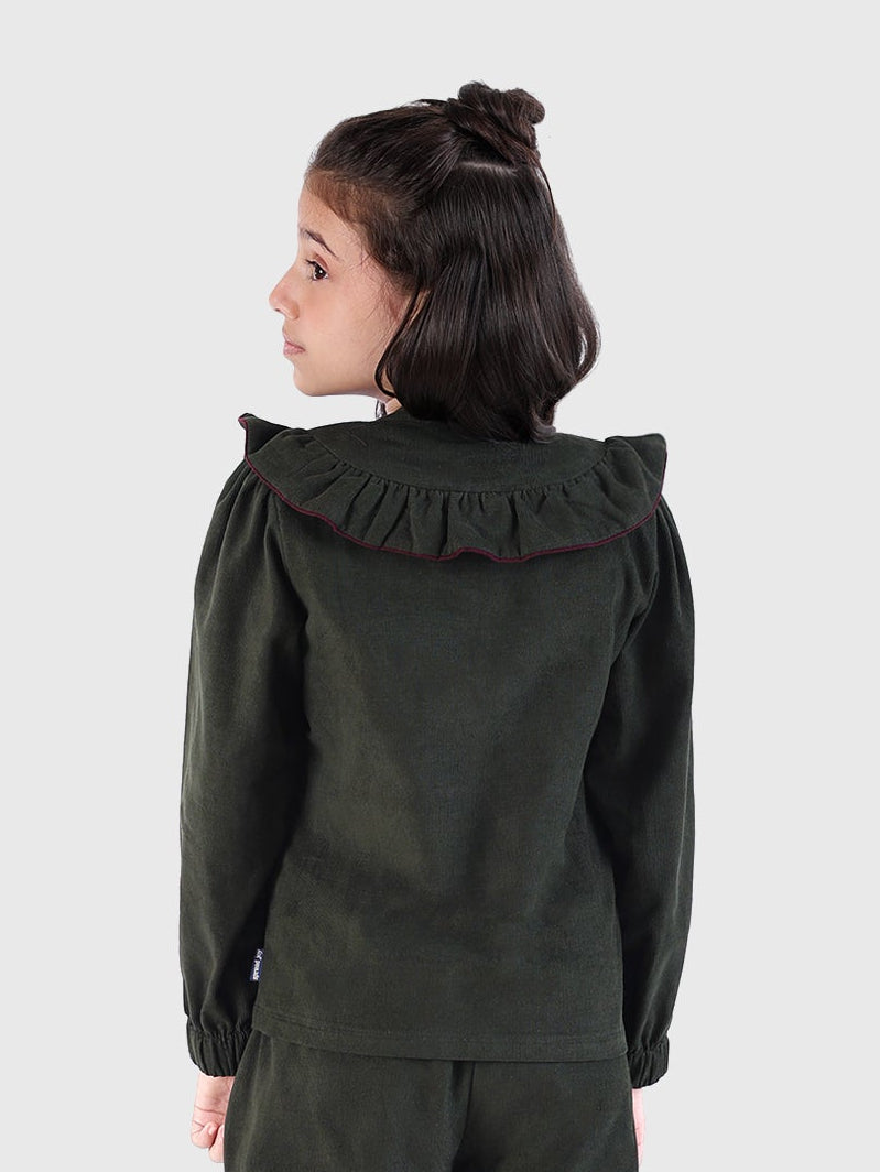 Frill Zip-Up Top
