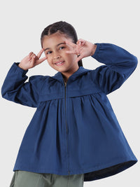 Hooded Gathered Jacket
