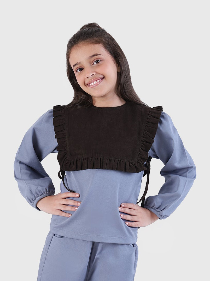 Ruffle Cape Top