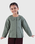 Bow Detail Peplum Jacket