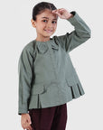 Bow Detail Peplum Jacket
