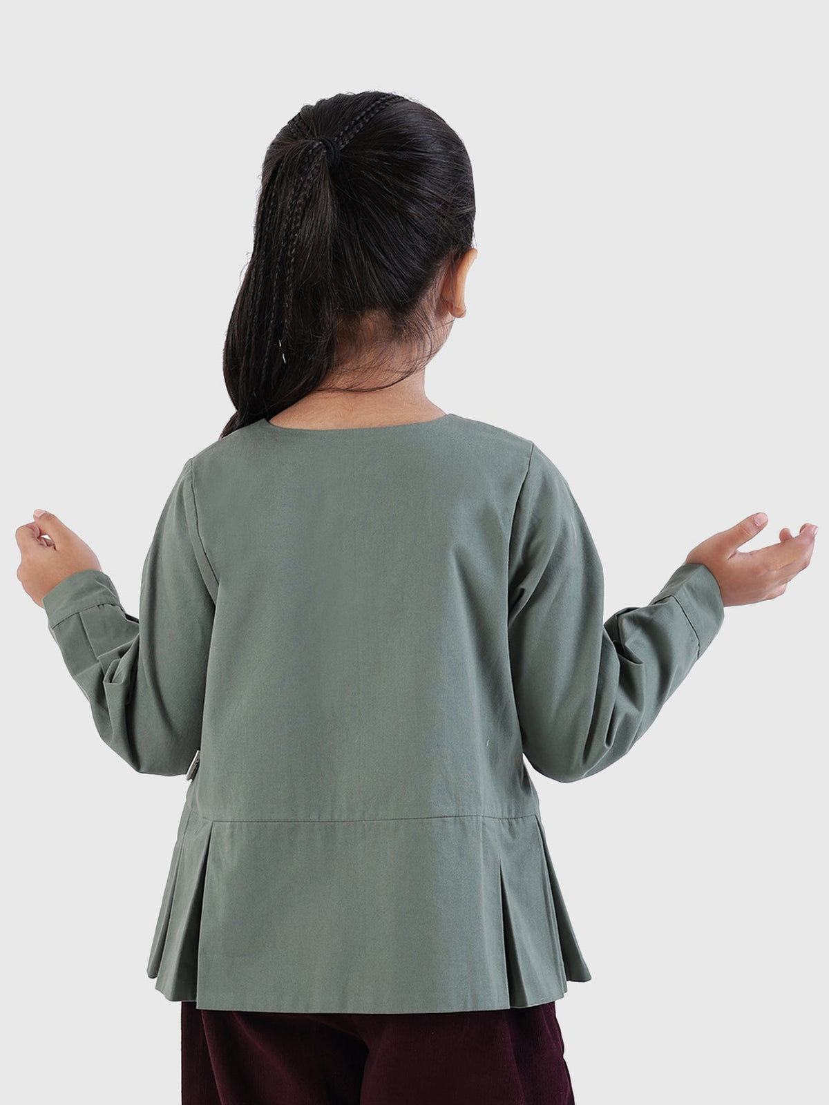 Bow Detail Peplum Jacket