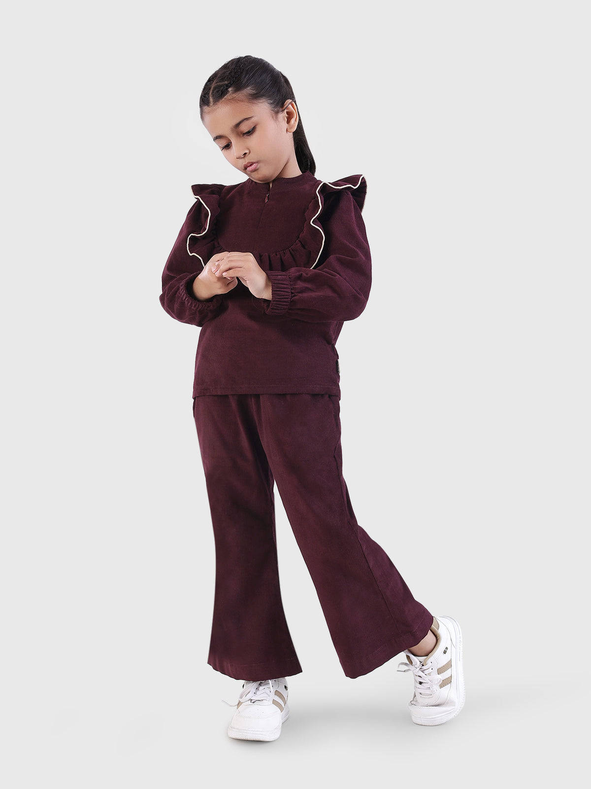 Frill Zip-Up Top