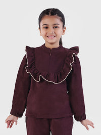 Frill Zip-Up Top