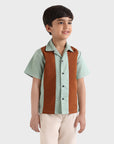 Color-Block Stripe Shirt