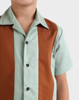 Color-Block Stripe Shirt