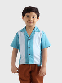 Color-Block Stripe Shirt