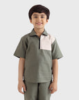 Half-Zip Block Shirt