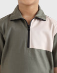 Half-Zip Block Shirt