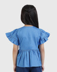 Bow Detail Peplum Top