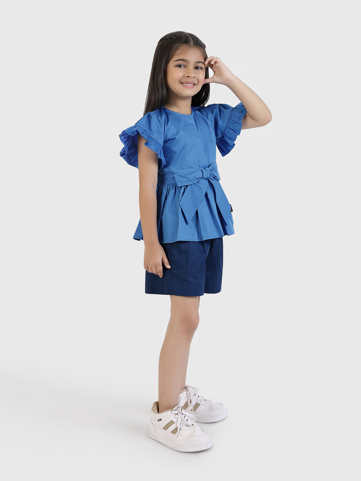Bow Detail Peplum Top