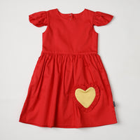 Swing Dress with Heart Detail