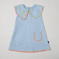 Swing Dress with Layer Collar