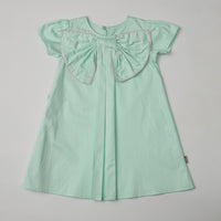Bow Dress with Piping Detail