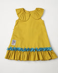 Peter Collar dress with Ruffles