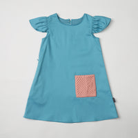 Daisy dress with pleated pocket
