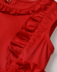 Swing Dress with Ruffle Details