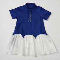 Scallop Hem A-Line Dress