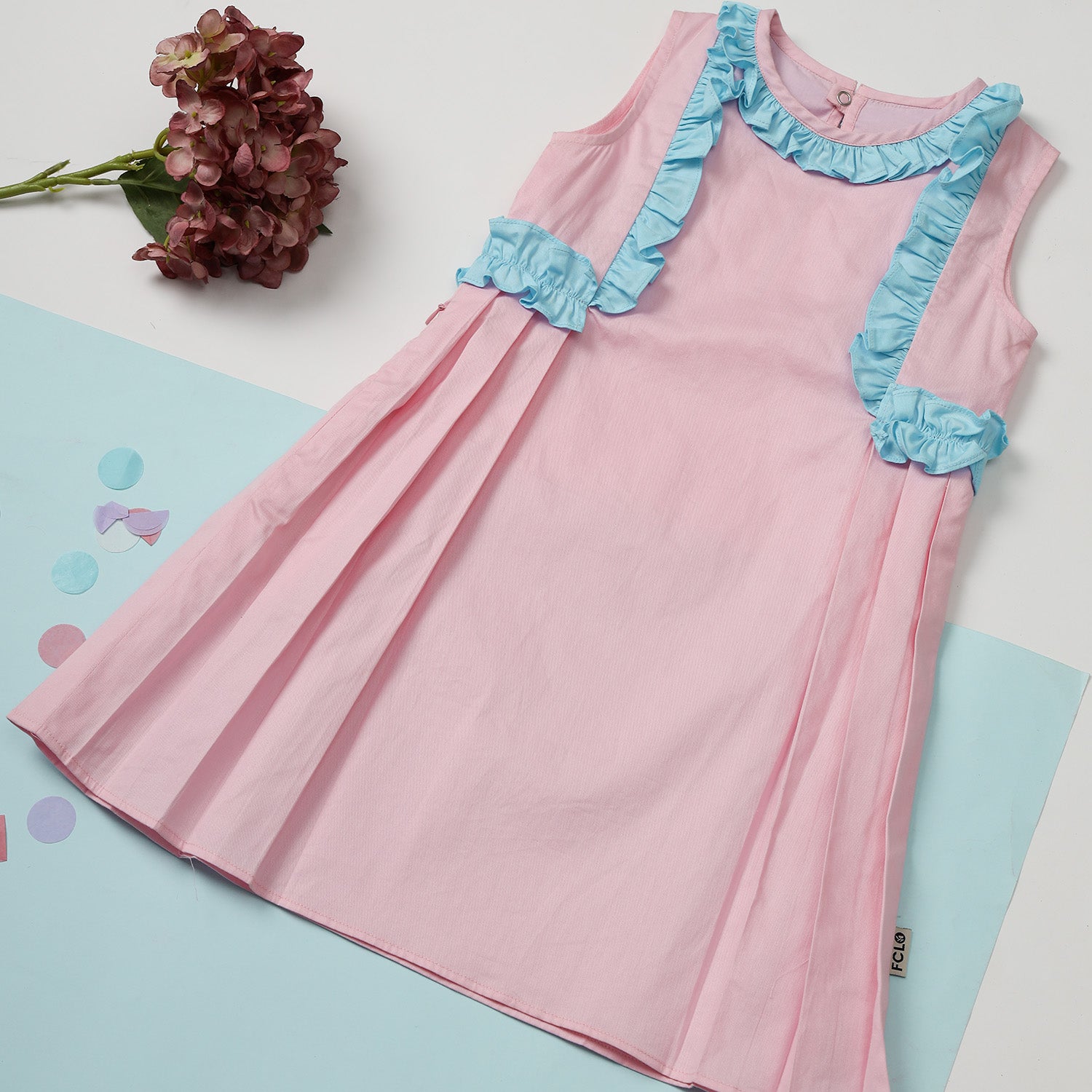 Swing Dress with Ruffle Details