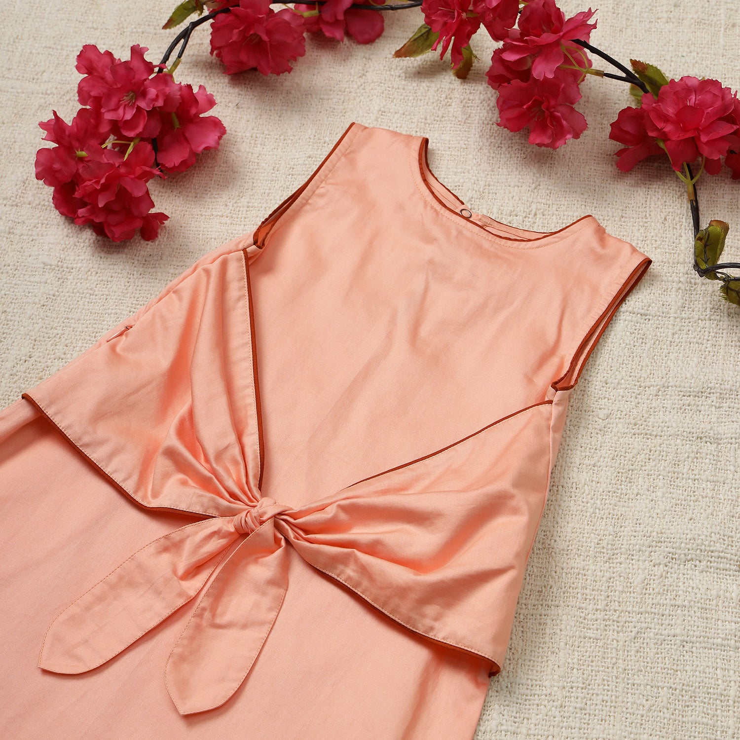 Swing Dress with Knot Detail