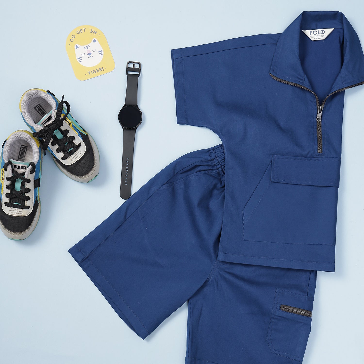 Half Zip Collar Co-Ord Set