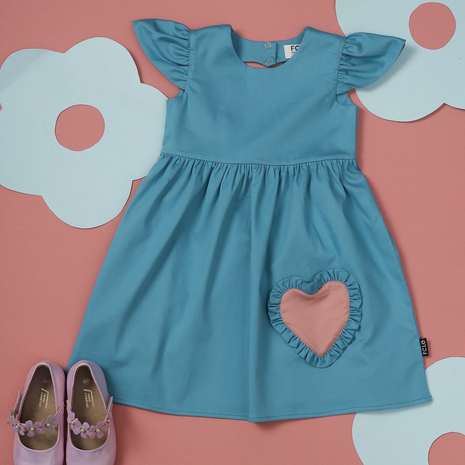Swing Dress with Heart Detail