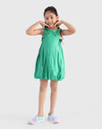 Balloon Dress with Smocked Panels