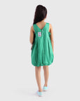 Balloon Dress with Smocked Panels