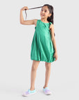 Balloon Dress with Smocked Panels
