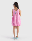 Balloon Dress with Smocked Panels