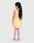 Balloon Dress with Smocked Panels