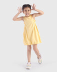 Balloon Dress with Smocked Panels
