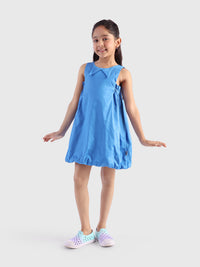 Balloon Dress with Smocked Panels