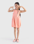 Balloon Dress with Smocked Panels