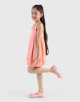 Balloon Dress with Smocked Panels