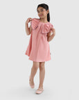 Bow Dress with Piping Detail