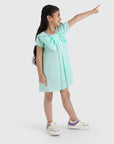 Bow Dress with Piping Detail