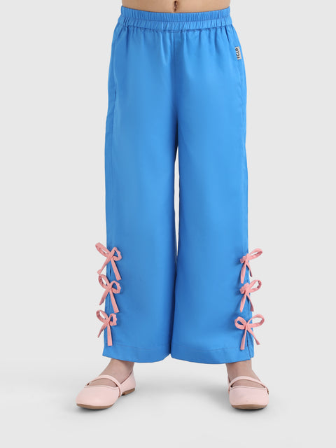 Bow Wide-Leg Pants