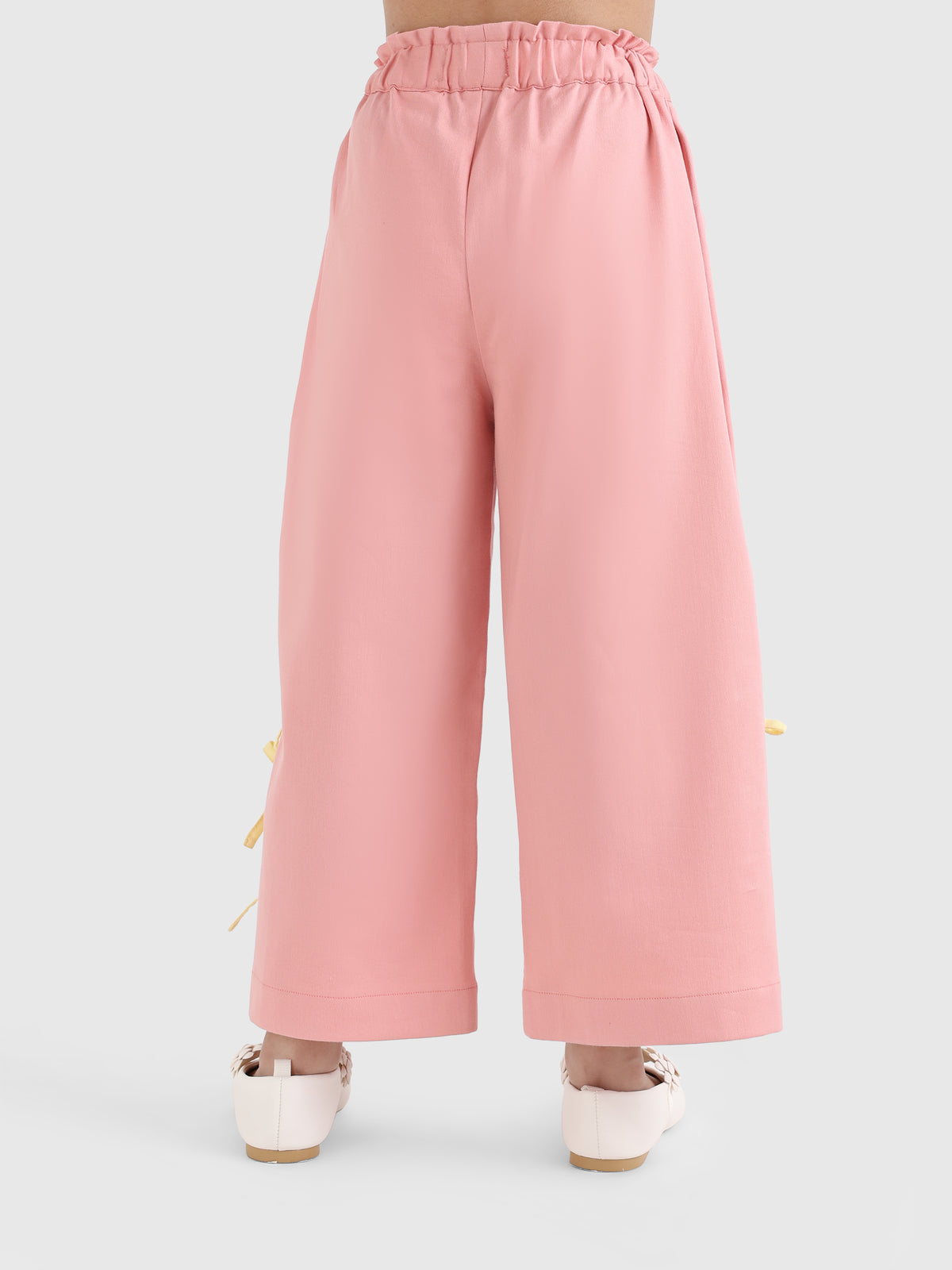 Bow Wide-Leg Pants