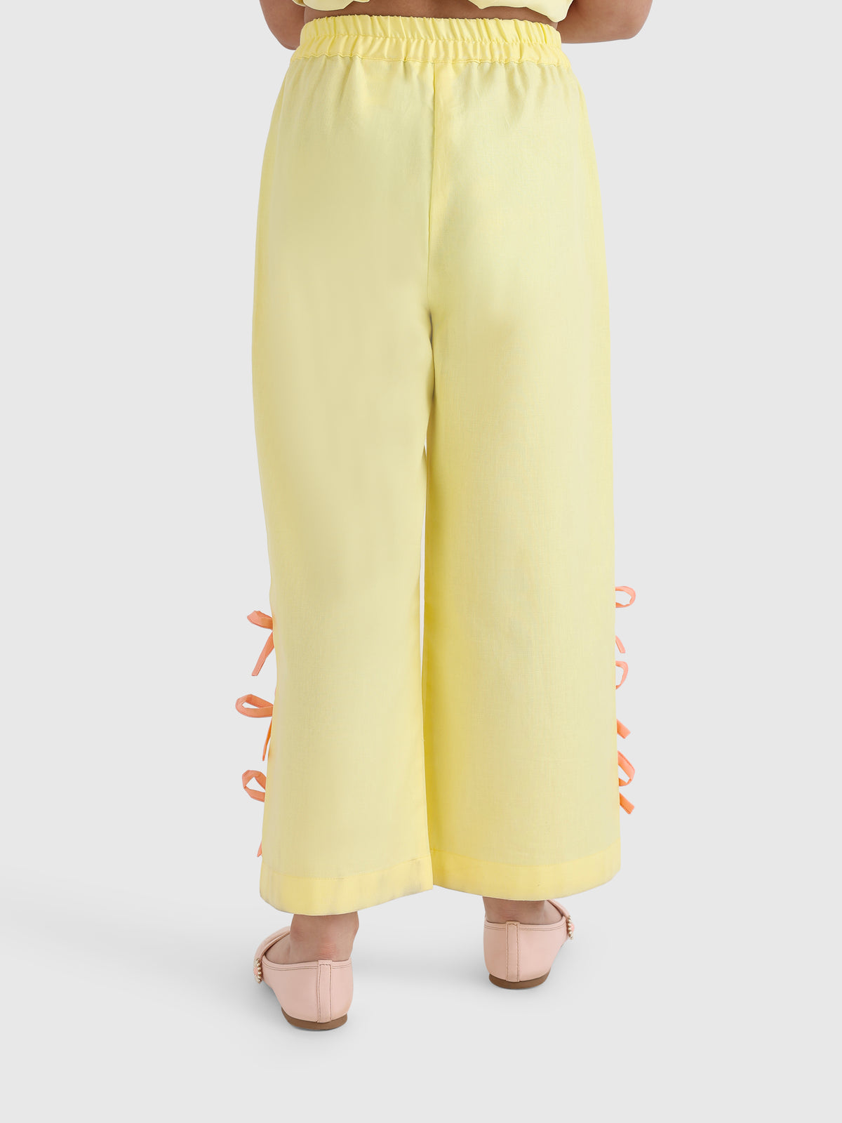 Bow Wide-Leg Pants