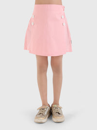 Button Detail Skort