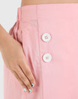Button Detail Skort