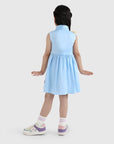 Button Dress with Pleat Panel
