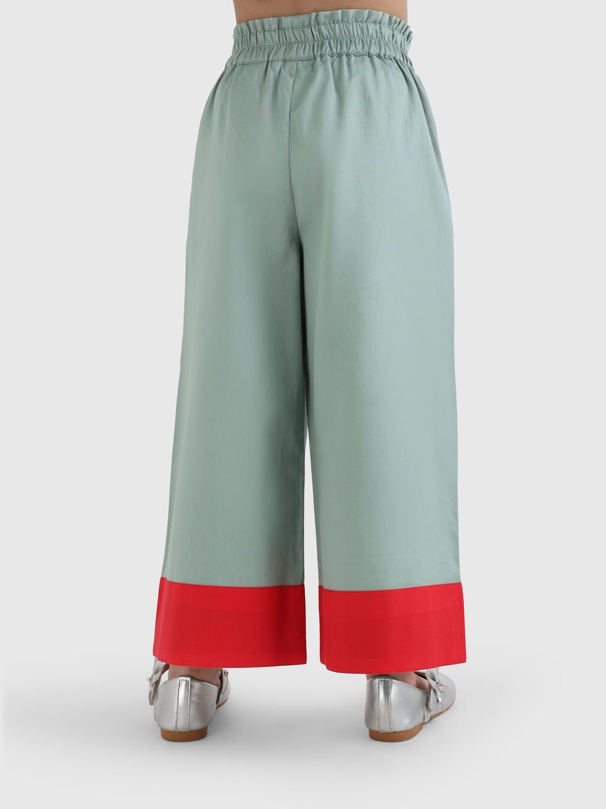 Color-Block Flare Pant