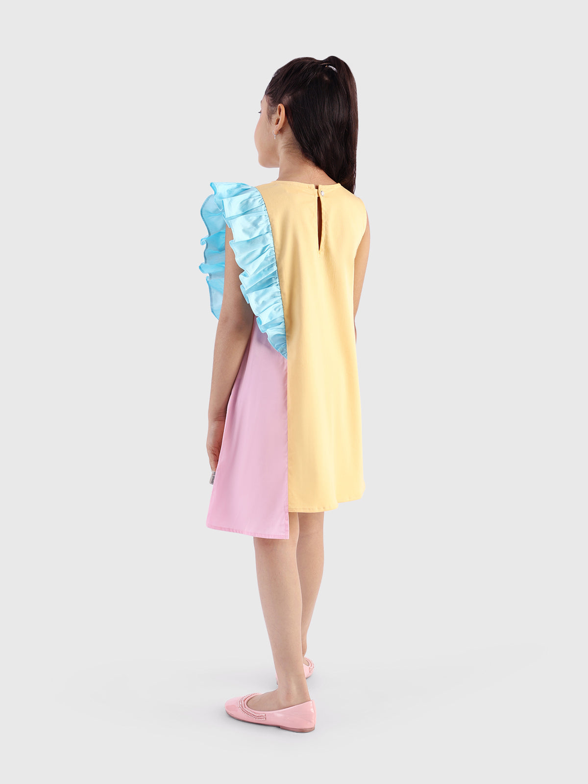 Color-Block Swing Dress