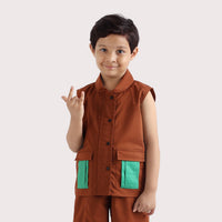 Contrast Pocket Gilet